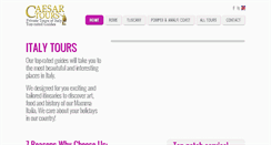 Desktop Screenshot of caesartours.com